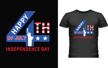 4th of July Happy Independent day T-shirt design