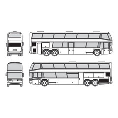 bus car outline, year 1998, isolated white background, part 8