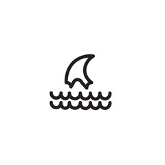 Beach Ocean Sea Outline Icon
