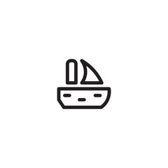Boat Holiday Sea Outline Icon