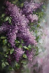 Obraz premium purple and green leaves