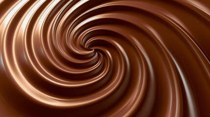 Obraz na płótnie Canvas Chocolate close up illustration, sweet background, Generative AI