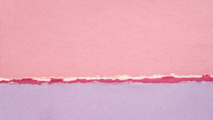 abstract landscape in pink pastel tones - a collection of handmade rag papers