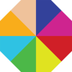 Multi Color pastel, rainbow vector texture in style. Beautiful illustration with octagonal. Backgrounds for mobile phones, laptops, photos, web, white background,