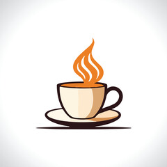 Obraz premium Coffee Cup Vector Illustration Coffee Logo Design