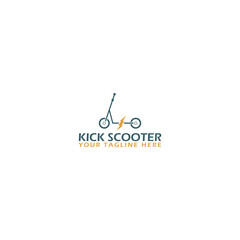 Fototapeta premium Electric Scooter icon design template isolated on white background