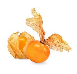 Cape gooseberry, physalis isolated on transparent background (.PNG)