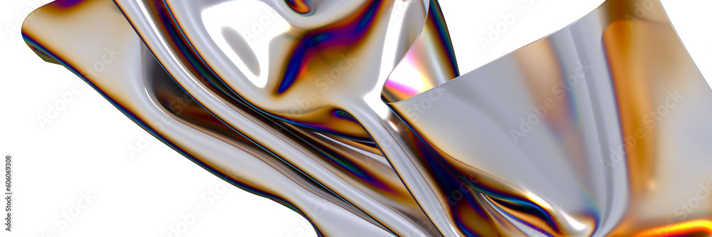 Poster Captivating Chromatic Universe: Dive into a 3D Multicolor Extravaganza