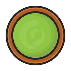 Abacus vector color icon. Vector illustration tool for counting on white background. Isolated color illustration icon of abacus, .