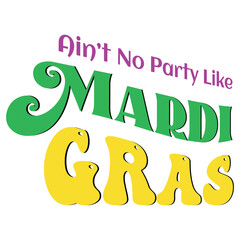 Mardi Gras Retro Design