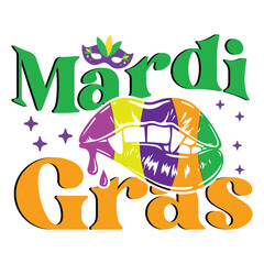 Mardi Gras Retro Design