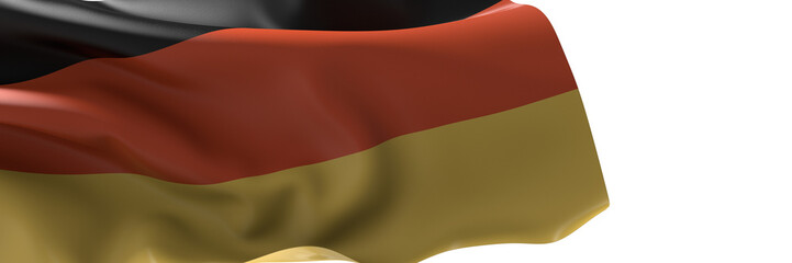 National heritage: The German flag in vibrant colors
