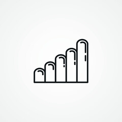 GSM signal line icon. antenna icon. cellular vector icon,