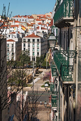 Fototapeta na wymiar A view of the capital of Portugal, city of Lisbon