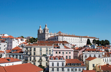 Naklejka na ściany i meble A view of the capital of Portugal, city of Lisbon