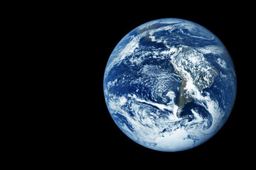 Naklejka na ściany i meble Planet Earth on a dark background. Elements of this image furnishing NASA.