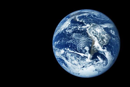 Planet Earth on a dark background. Elements of this image furnishing NASA.