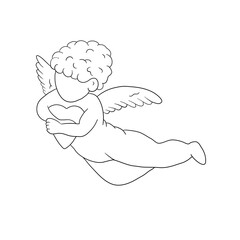 Cupid drawn in one line