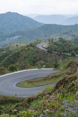 Fototapeta premium winding road in the mountains