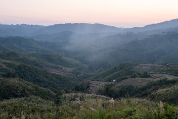 Obraz premium morning in the mountains