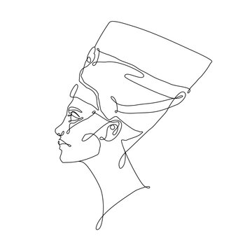 recommend clip art: portrait of a man in profile from ancient Egypt