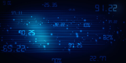 Fototapeta premium 2d illustration abstract digital binary data on computer screen