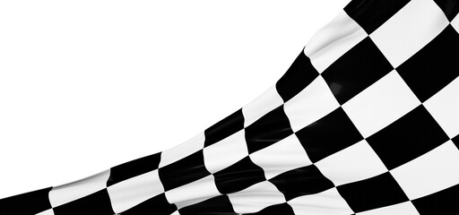 Obraz premium grid abstract background chess checkered flag finish line victory 3d rendering