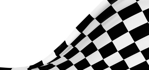 grid abstract background chess checkered flag finish line victory 3d rendering - obrazy, fototapety, plakaty