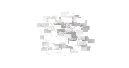 Abstract network of physical devices on the Internet using a network connection