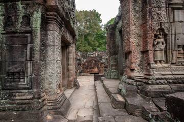 Banteay Samre temple, is a temple at Angkor where is showcases the unity of Hinduism and Buddhism located on Siem Reap, Cambodia