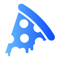pizza gradient icon