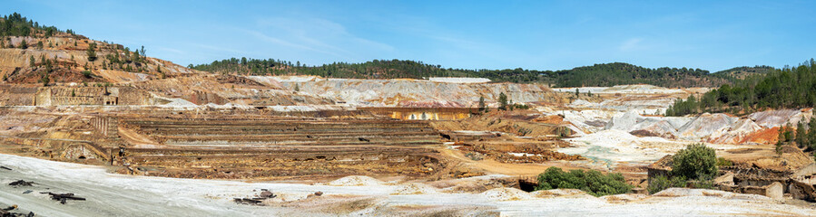 Abandoned open pit mine of Rio Tinto in Southern Spain