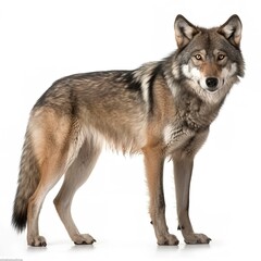 wolf isolated on white background