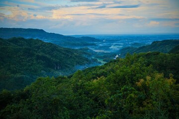 Obraz premium Puncak Becici (Becici Peak) Yogyakarta Indonesia