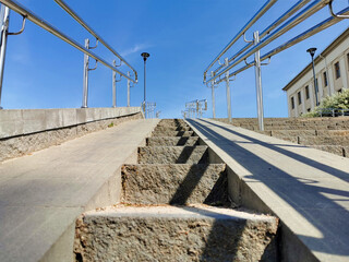 stairs with handrails 001