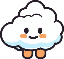 Childish Cloud, Cute and Whimsical Element