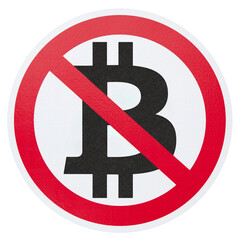 No Bitcoin sign