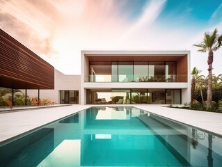 Fototapeta premium luxury swimming pool