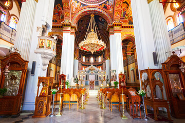 Fototapeta na wymiar Agios Minas Cathedral in Heraklion, Greece