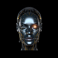 Half Human Half Cyborg, concept Generative AI