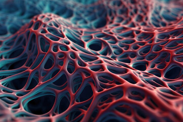 A network of complex muscles ripple beneath velvety .. AI generation. Generative AI