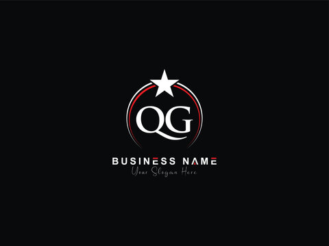 QG, q&g qg Luxury Letter Logo and Star Design For Your Business