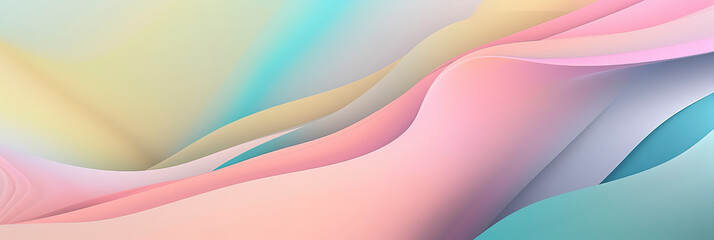 Fototapeta premium Soothing Pastel Hues in Abstract Wallpaper: Calm and Serene. Generated AI