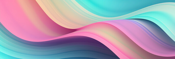 Pastel-Colored Abstract Wallpaper: A Harmonious Blend of Colors. Generated AI