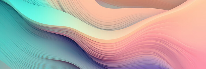 Tranquil Abstraction: Pastel-Colored Wallpaper for Relaxation. Generated AI