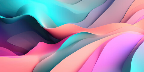 Pastel Dreamscapes: Captivating Abstract Wallpaper for a Delicate Touch. Generated AI