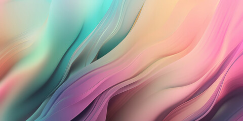 Obraz premium Tranquil Abstraction: Pastel-Colored Wallpaper for Relaxation. Generated AI