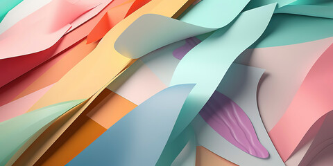 Pastel Dreamscape: Abstract Wallpaper with Delicate Hues. Generated AI