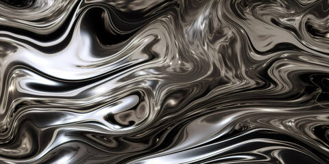 glam metal texture background, chromed texture liquid metal. Generated AI - obrazy, fototapety, plakaty
