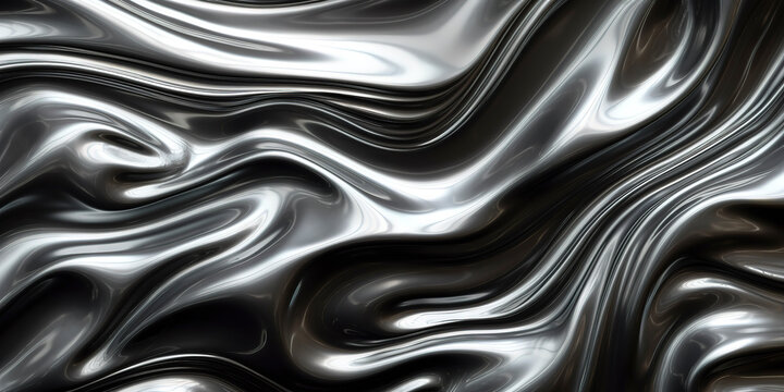 glam metal texture background, chromed texture liquid metal. Generated AI